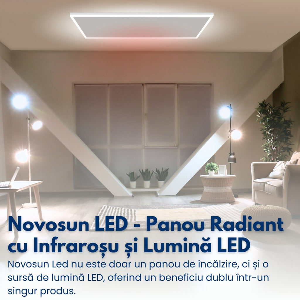 Panou radiant premium NovoSun LED - 800W - incalzire-perfecta.ro