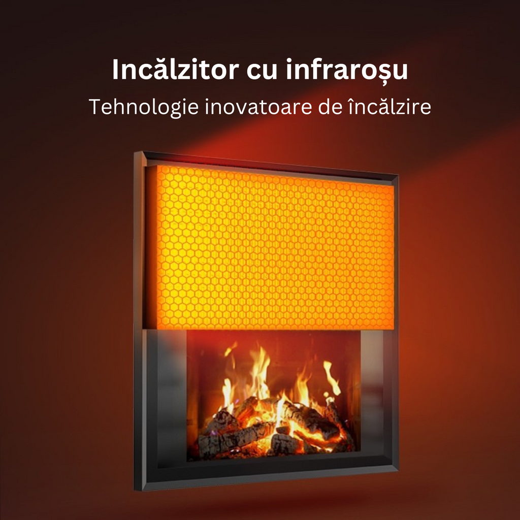 Panou radiant Novosun cu semineu integrat - 1700W 