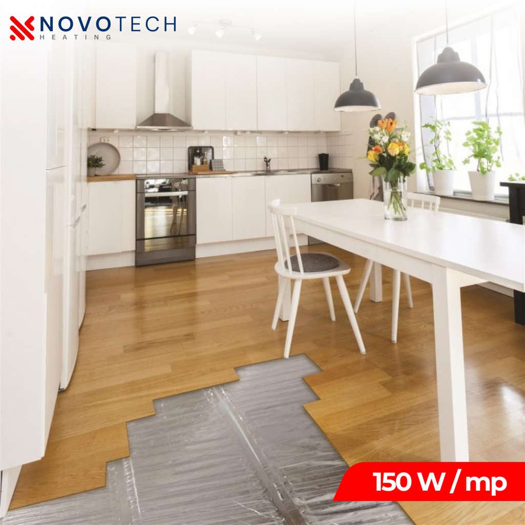 Kit complet Covor incalzire in pardoseala parchet / mocheta premium NOVOTECH