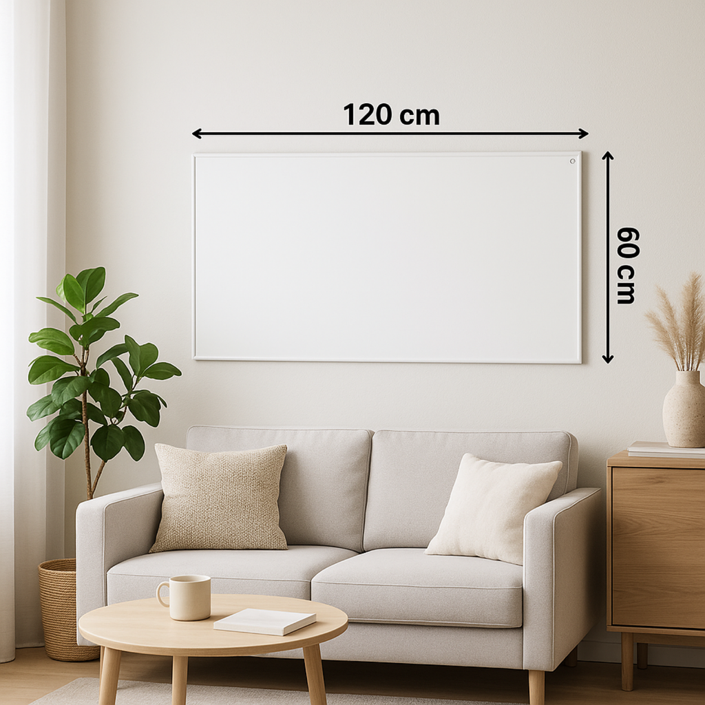 Panou radiant cu infrarosu INFRALITE cu termostat Wifi incorporat si telecomanda 
