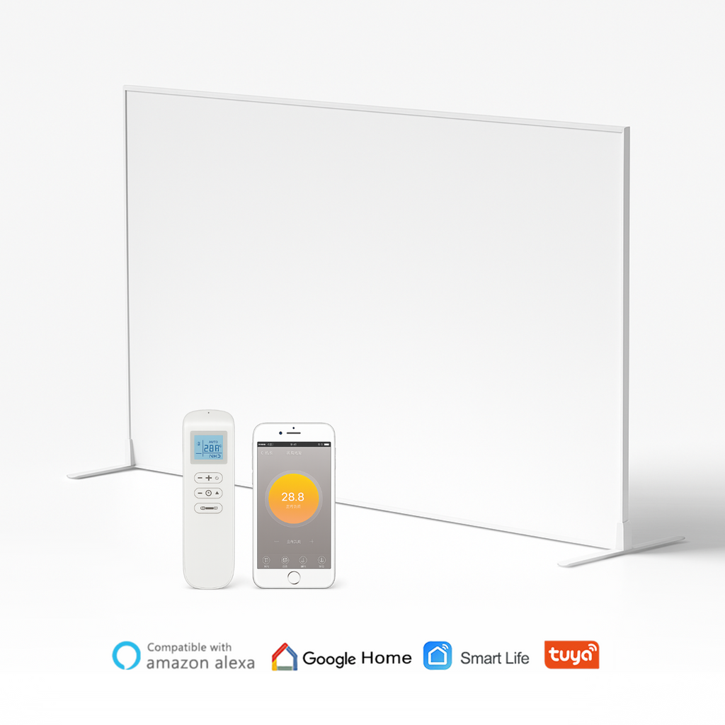 Panou radiant cu infrarosu INFRALITE cu termostat Wifi incorporat si telecomanda 