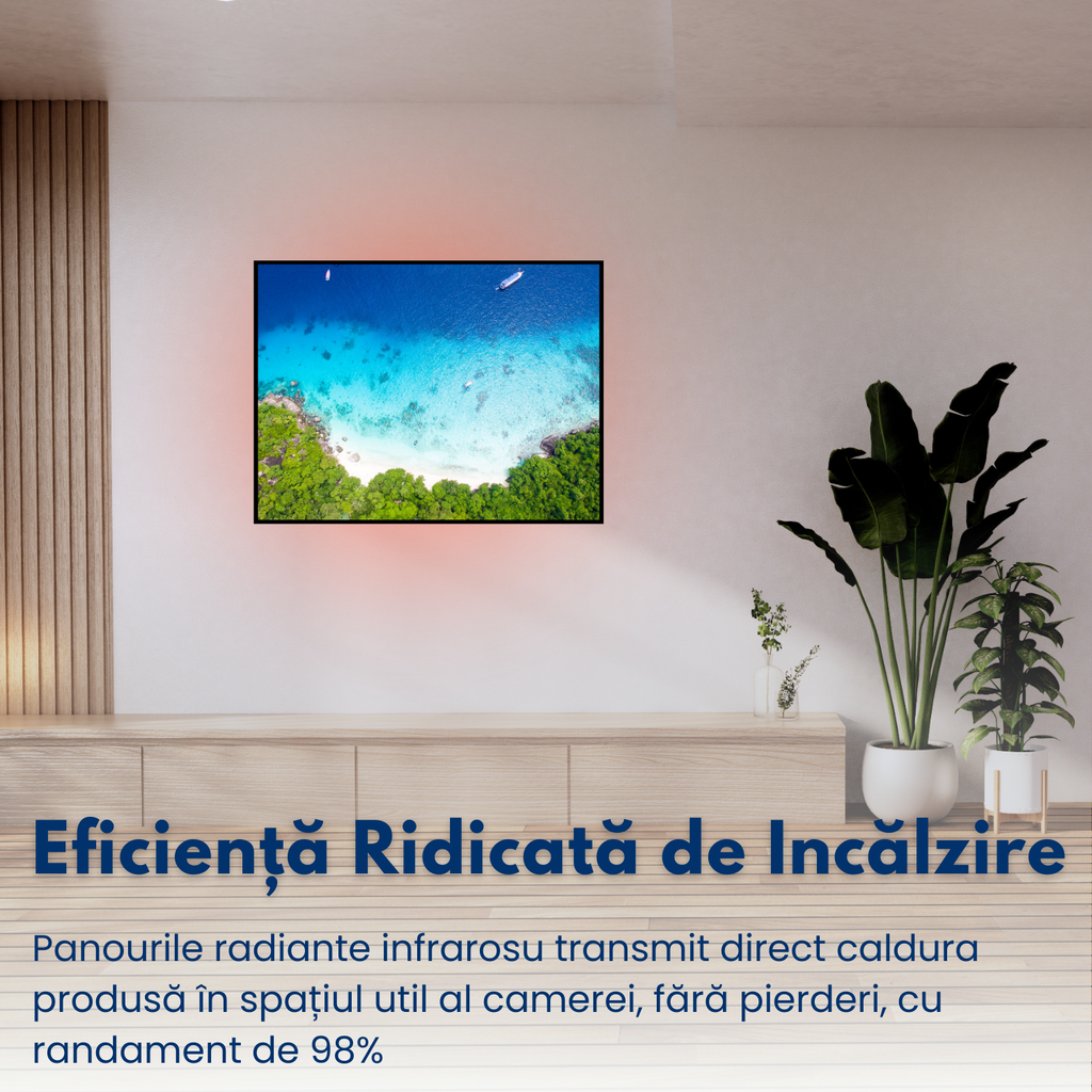 Panou radiant premium NovoSun ART - BEACH- incalzire-perfecta.ro