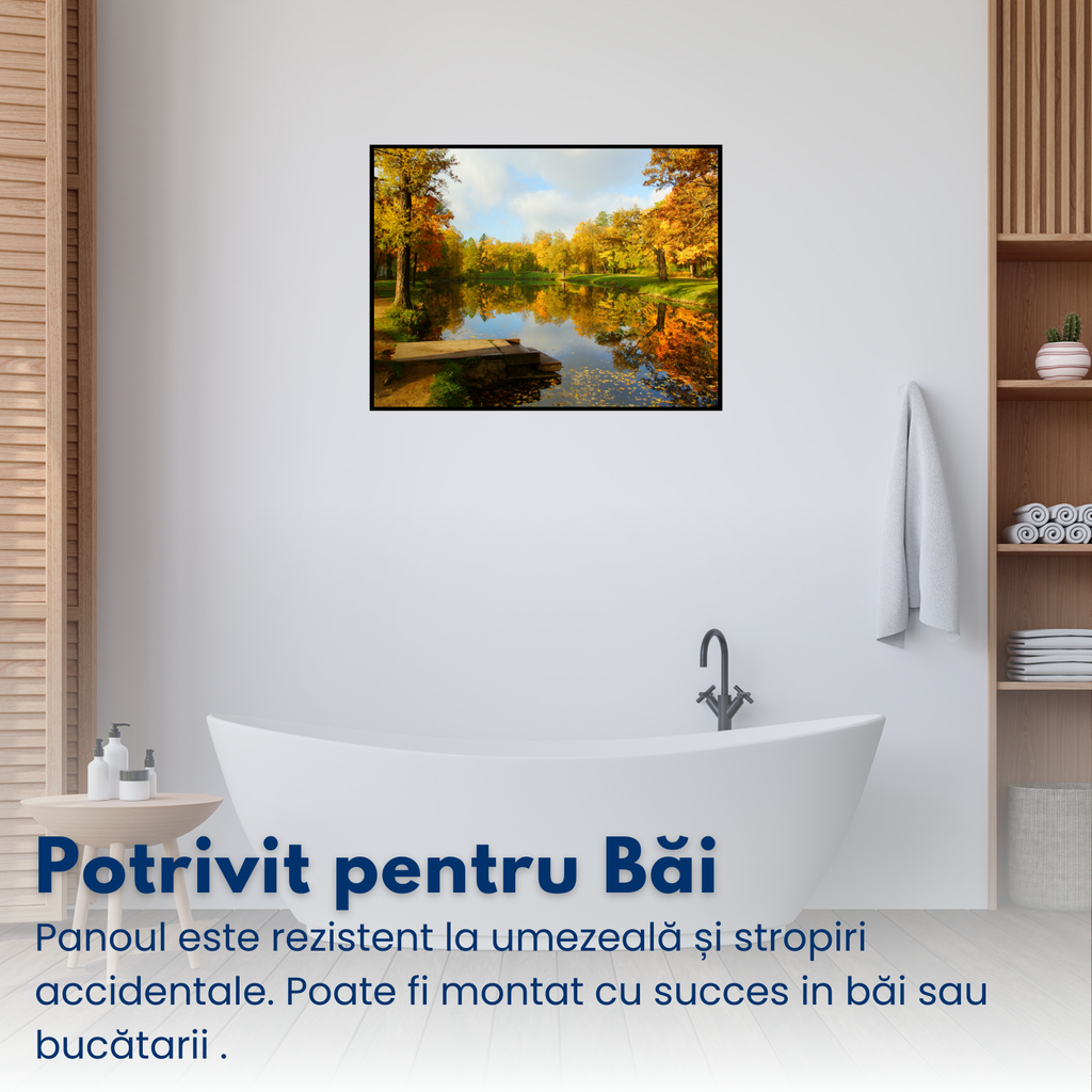 Panou radiant premium NovoSun ART - PARK LAKE- incalzire-perfecta.ro