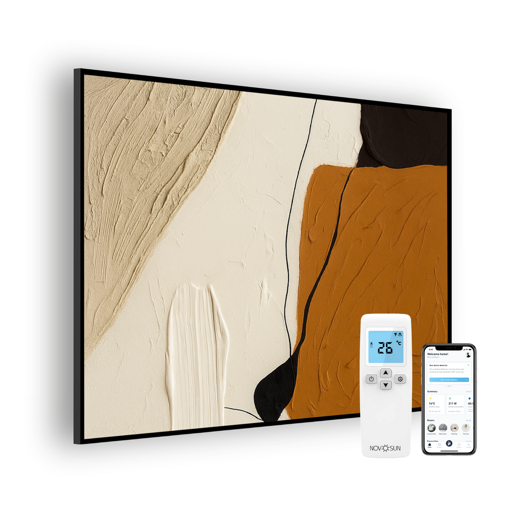 Panou radiant premium NovoSun ART cu termostat cu Wifi si telecomanda - Abstract