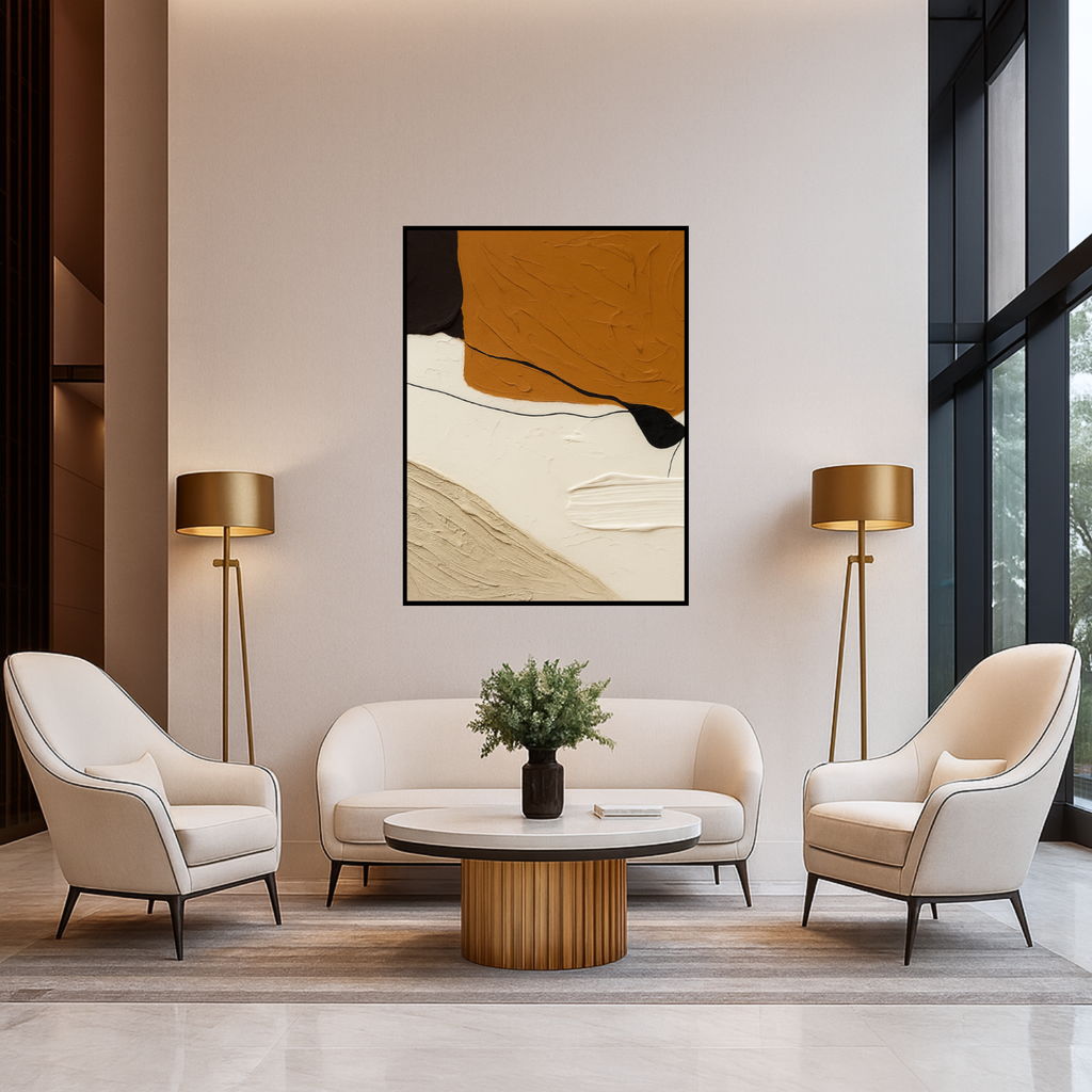 Panou radiant premium NovoSun ART cu termostat cu Wifi si telecomanda - Abstract