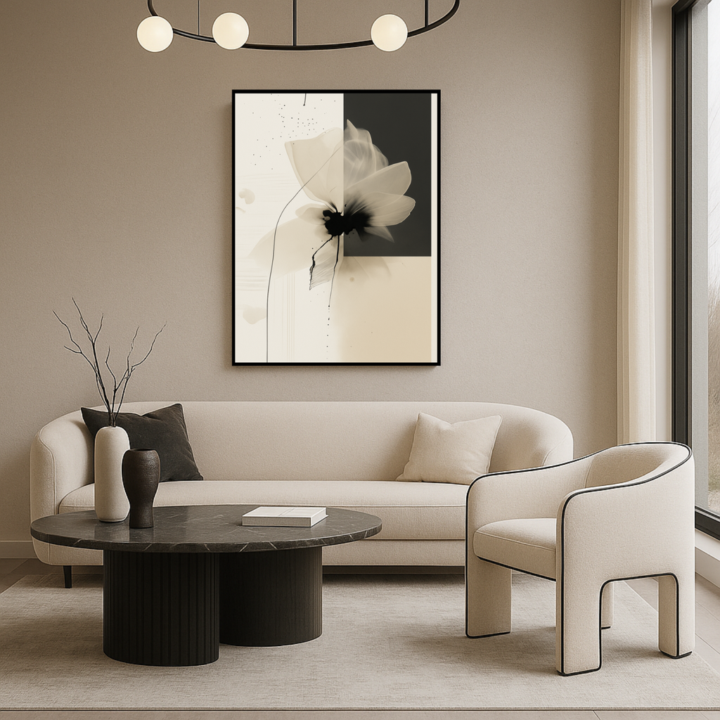 Panou radiant premium NovoSun ART cu termostat cu Wifi si telecomanda - Flower