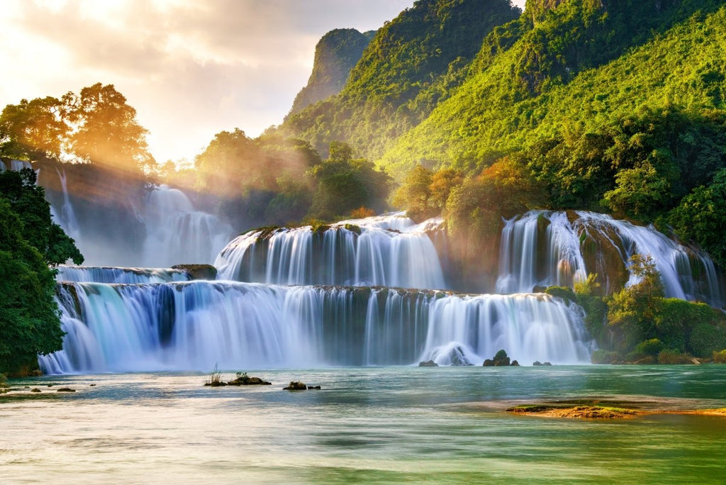 Panou radiant Dragus imprimat 1200W - imagine "Cascada Vietnam" RESIGILAT - incalzire-perfecta.ro
