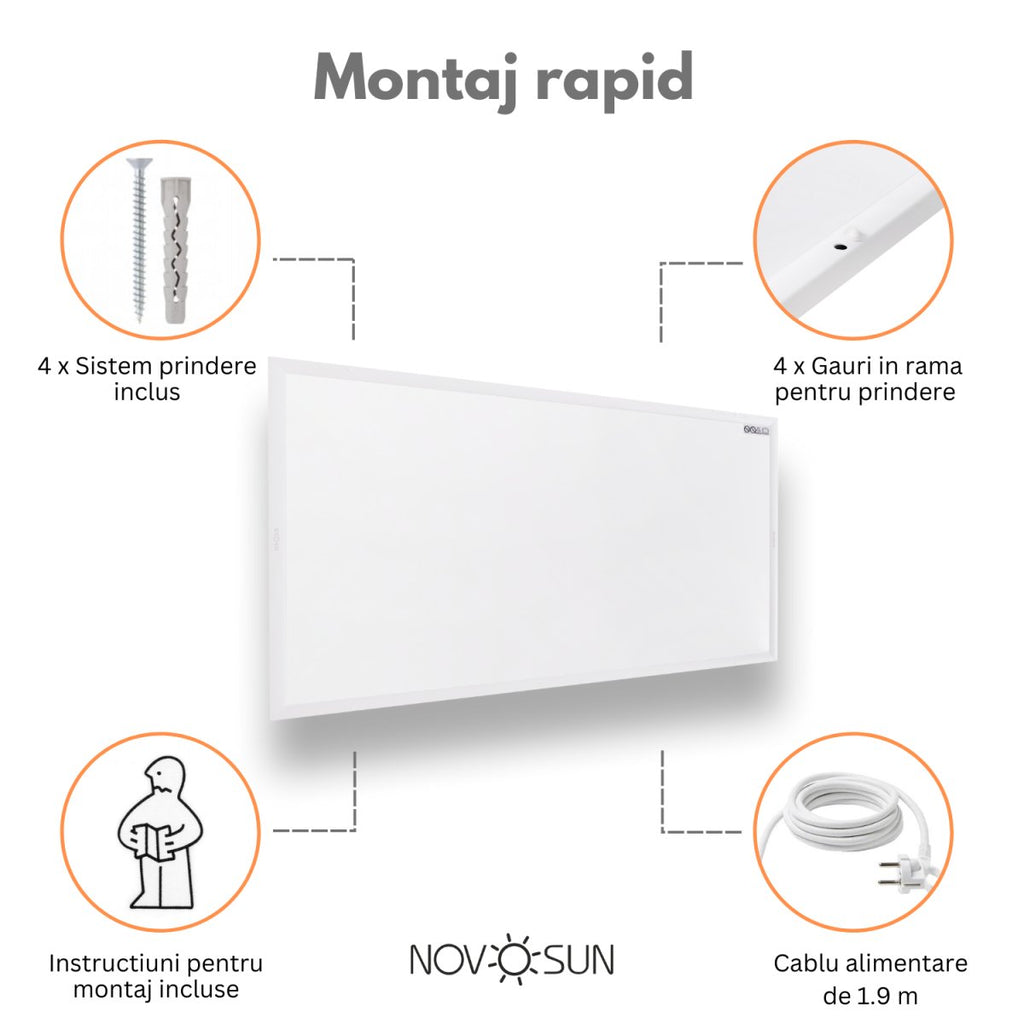 Panou radiant premium NovoSun 750W - incalzire-perfecta.ro